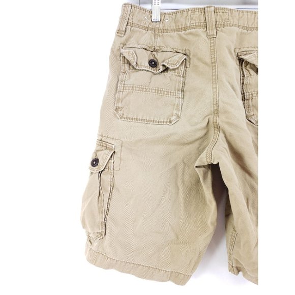 American Eagle Long Board Cargo Shorts Men's Size 30 Tan - Picture 4 of 8